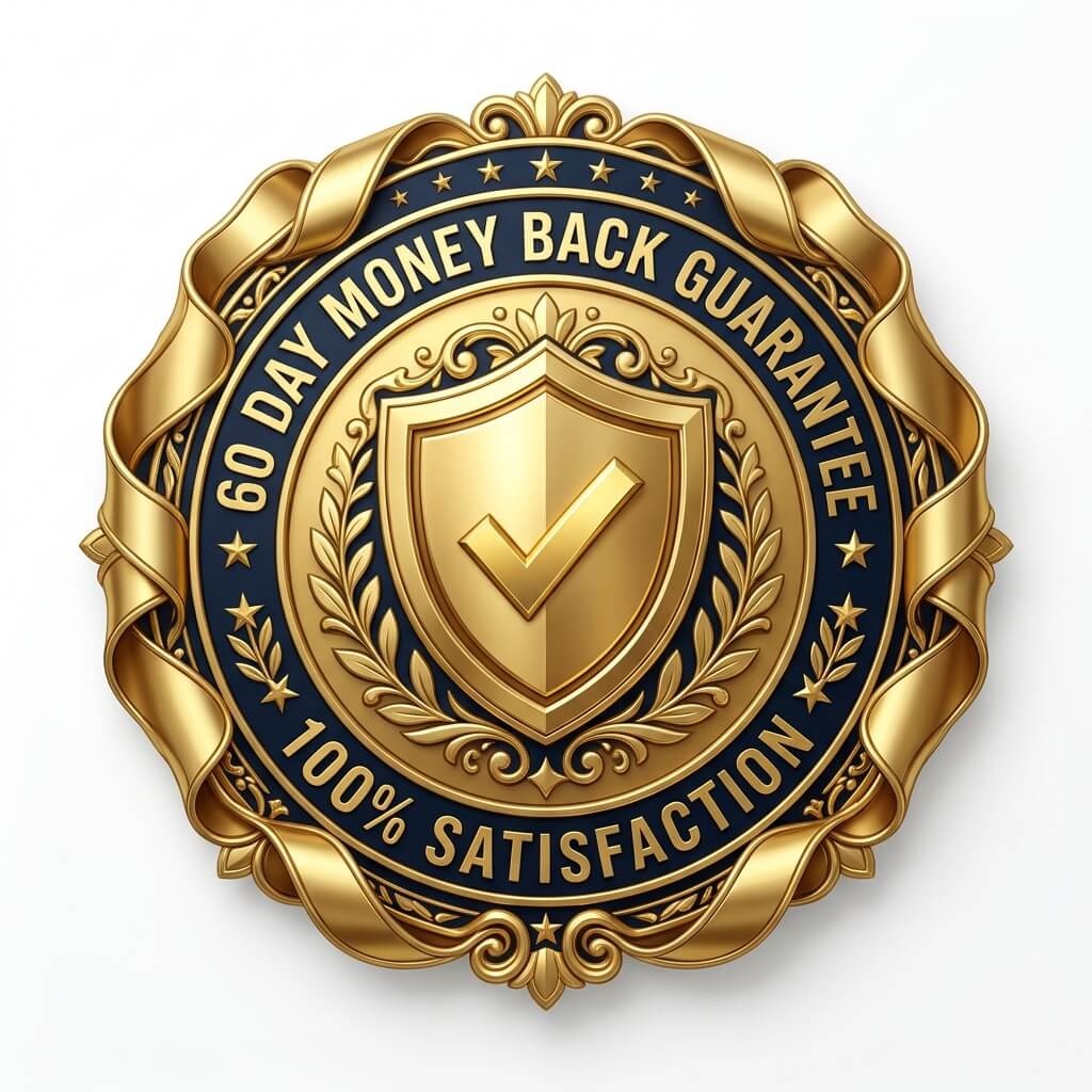 P-Protect 60 Day 100% Money Back Guarantee Official 3D Gold Seal